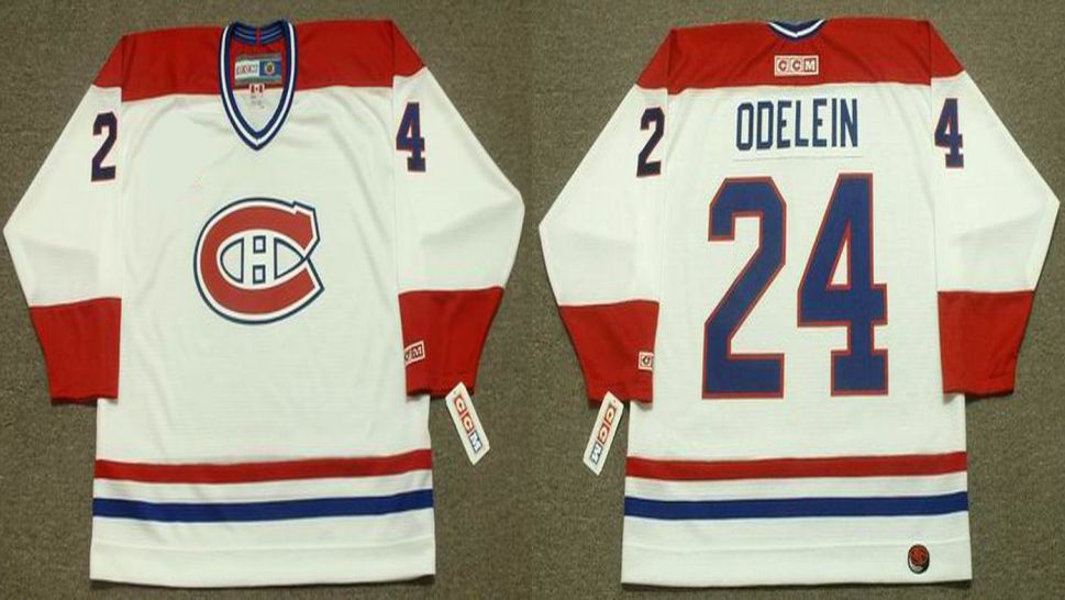 2019 Men Montreal Canadiens #24 Odelein White CCM NHL jerseys